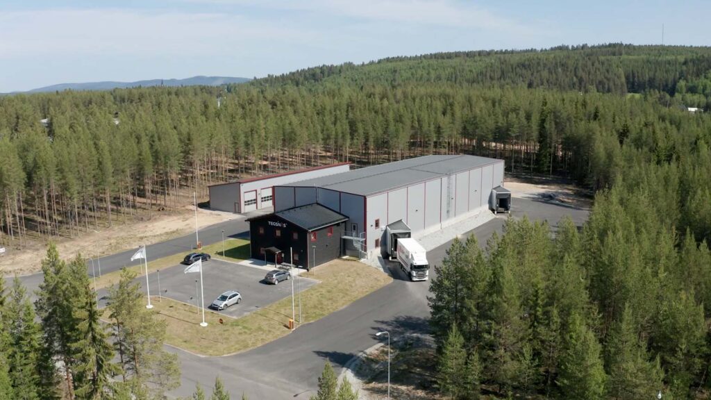 Overview of the Tegsnäs Logistics facility in Vindeln.